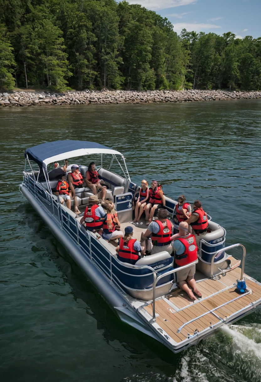 How does the Coast Guard determine maximum passenger capacity on a pontoon boat rental